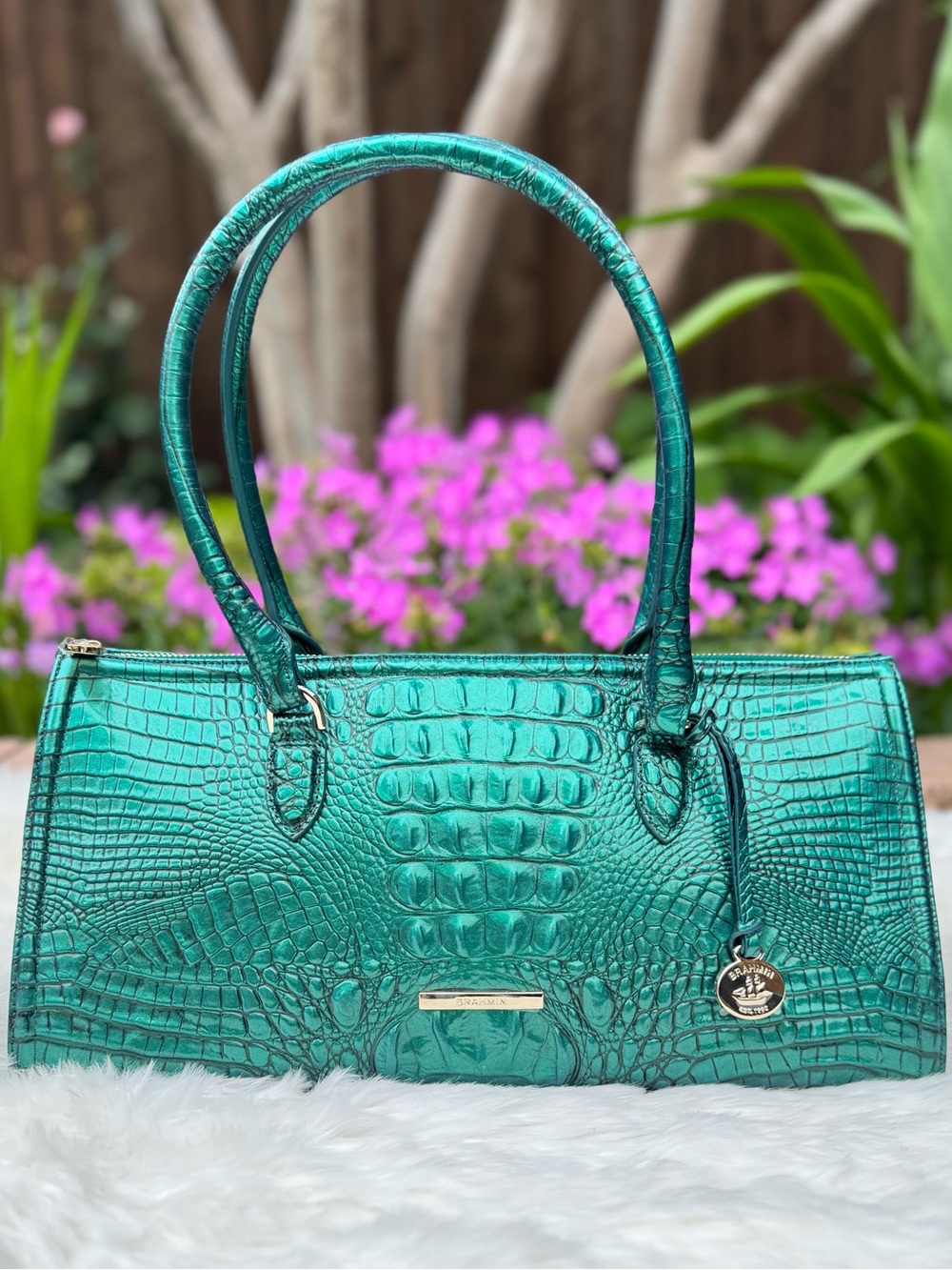 NWT Brahmin Sophia Mystic Green Melbourne Purse